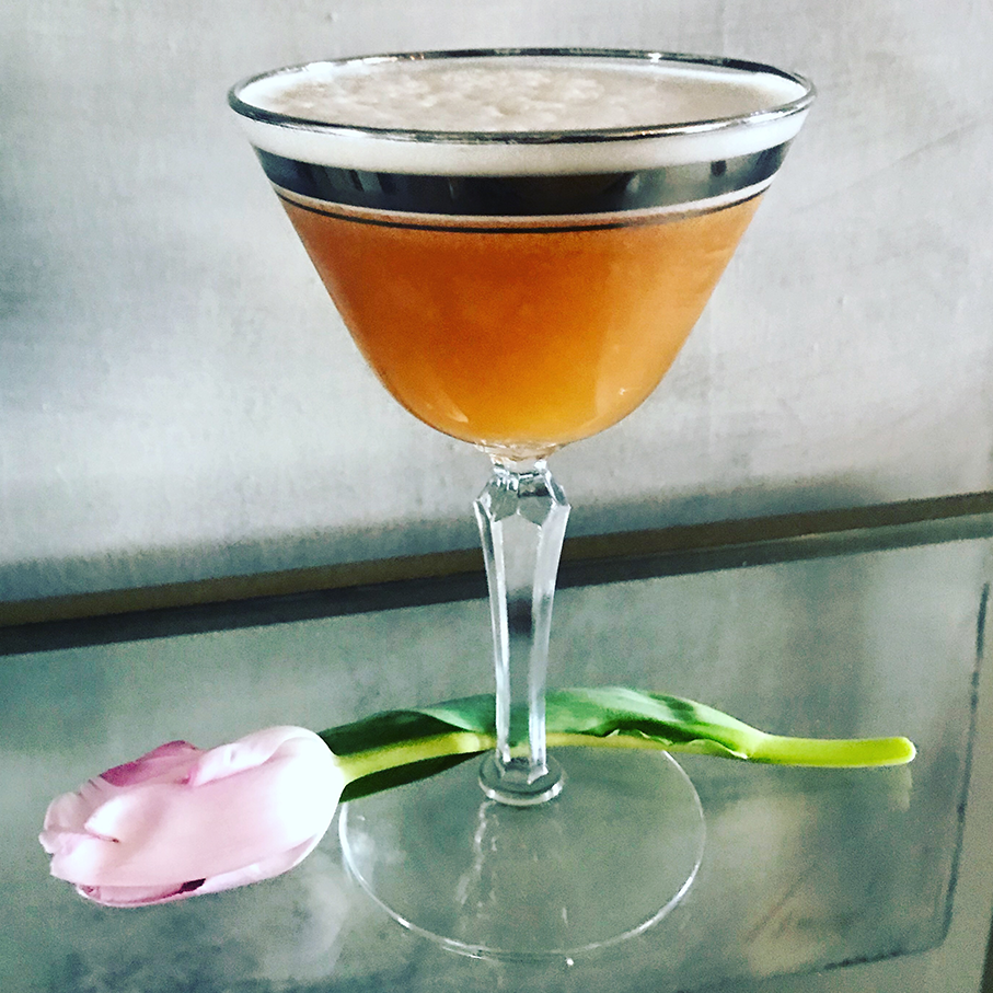 Gin Sour made with Porter’s Tonic Original