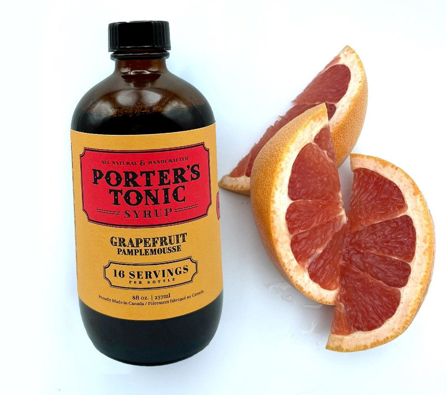 Porter’s Tonic Grapefruit with fresh grapefruit wedges