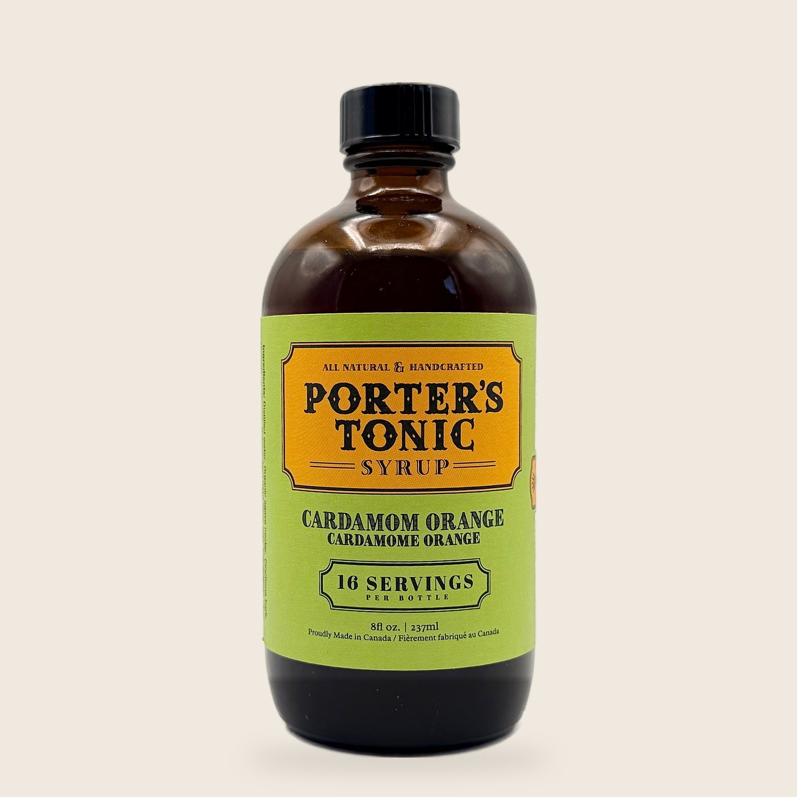 Porter's Tonic Cardamom Orange bottle