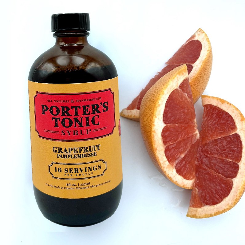 Porter’s Grapefruit with its ingredients