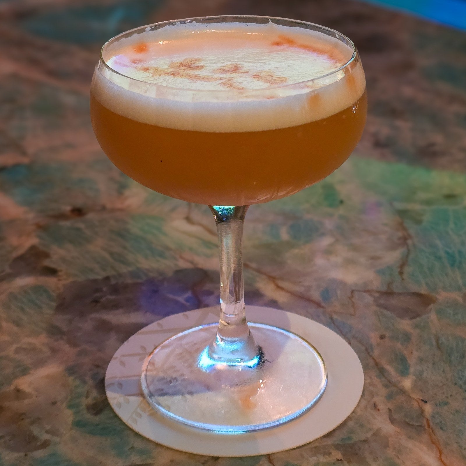 Cardamom Whiskey Sour made with Porter’s Tonic Cardamom Orange